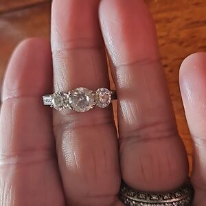 Bella Luce silver cz ring